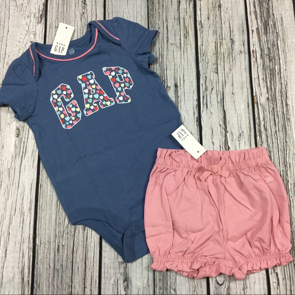 Gap Girls 0 3 Month Pink Shorts Outfit